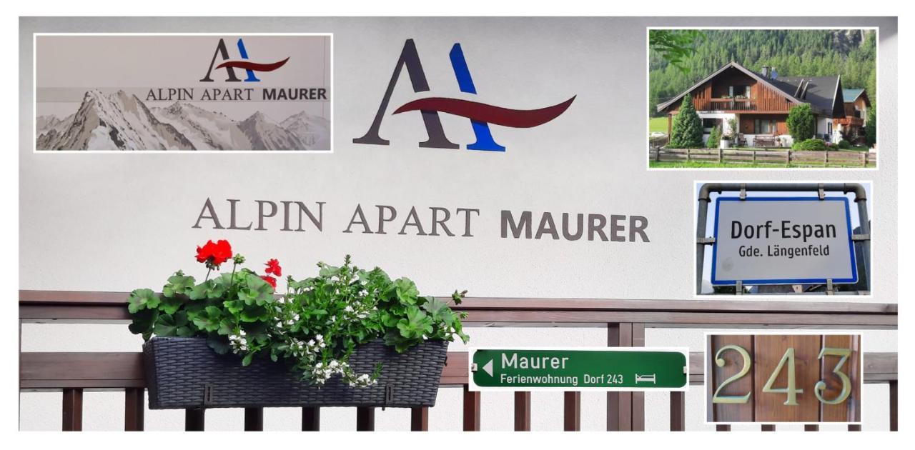Alpin Apart Maurer แลงเงนเฟลด์ ภายนอก รูปภาพ